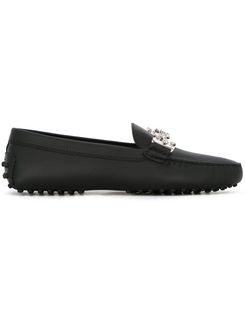 Tod's Crystal-embellished Loafers | ModeSens