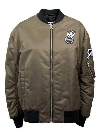Mcq By Alexander Mcqueen Mcq Alexander Mcqueen Patched Bomber Jacket In Khaki