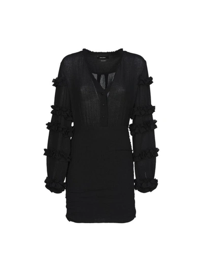 Isabel Marant Celest Dress In Black
