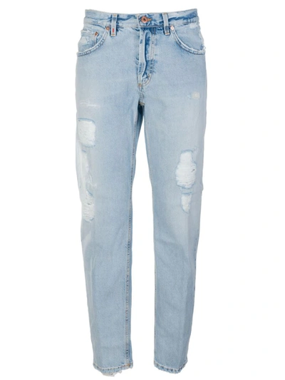 Dondup Brighton Distressed Jeans In Blue