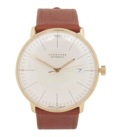 Junghans Calfskin Max Bill Automatic Watch In White