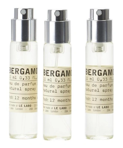 Le Labo Bergamote 22 Eau De Parfum Travel Tube Refills 3 X 10ml
