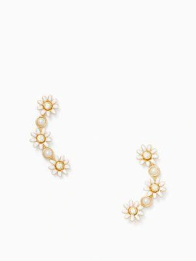 Kate Spade Loves Me Loves Me Not Ear Pins In White