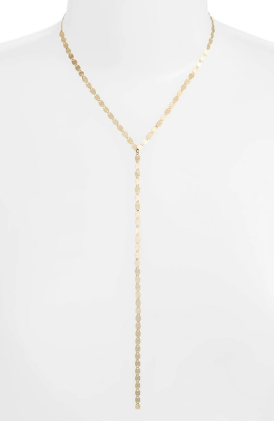 Lana 14k Nude Lariat Necklace In Yellow Gold