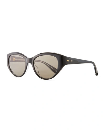 Garrett Leight Del Rey Wraparound Cat-eye Sunglasses