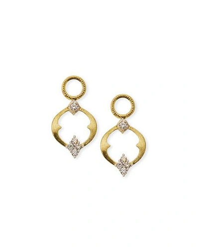 Jude Frances 18k Moroccan Open Diamond Quad Circle Earring Charms In Gold