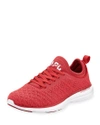 Apl Athletic Propulsion Labs Women's Phantom Techloom Knit Lace Up Sneakers In Brick/white