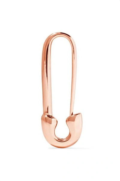 Anita Ko Safety Pin 18-karat Rose Gold Earring