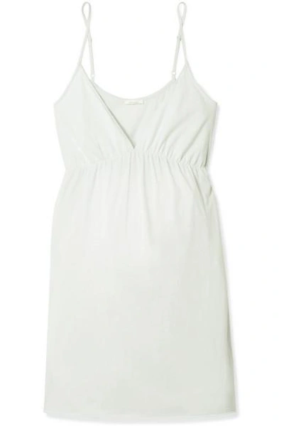 Skin Keana Organic Pima Cotton-jersey Chemise In Mint