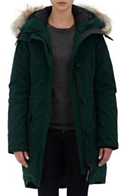 Canada Goose Shelburne Parka With Fur Hood In Black Patterned | ModeSens