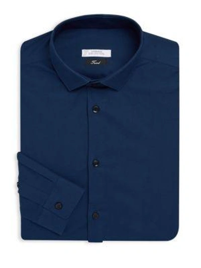 Versace Casual Dress Shirt In Blue