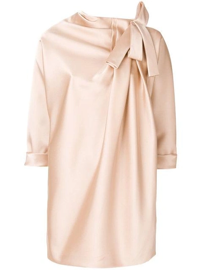Marc Jacobs Bow Detail Dress In Neutrals