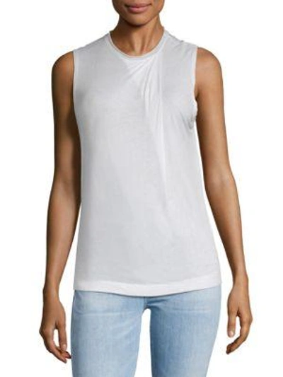 Zadig & Voltaire Then Spray Muscle Tank Top In Blanc