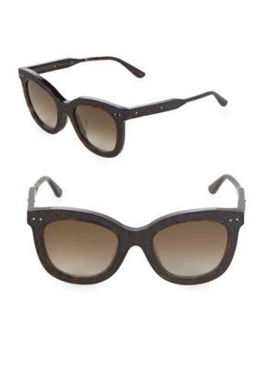 Bottega Veneta 51mm Cat Eye Sunglasses In Brown