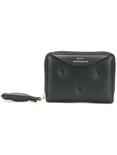 Anya Hindmarch Chubby Small Zip Around Wallet In Black