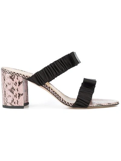 Chloe Gosselin Snakeskin Effect Sandals In Pink