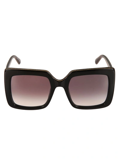 Stella Mccartney Squared Sunglasses In Black