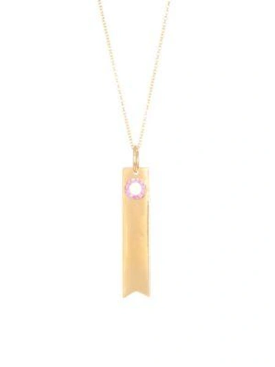 Devon Woodhill Pink Sapphire & Gold Pendant Necklace