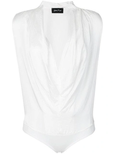 Andrea Ya'aqov Cowl Neck Body - White