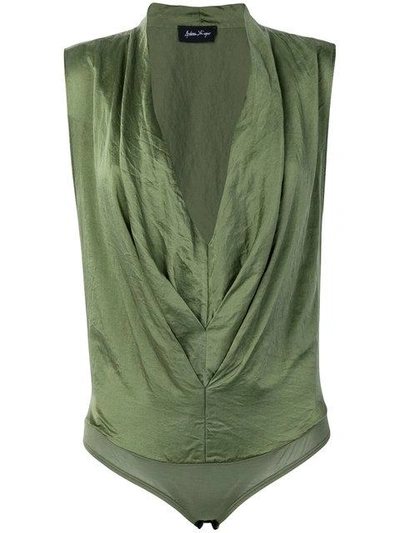 Andrea Ya'aqov Cowl Neck Body - Green