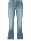 J Brand Cropped Jeans In Blue