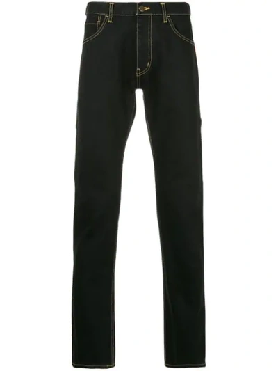 Facetasm Side Stripe Detail Jeans In Blue