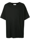 Facetasm Rear Stripe Detail T-shirt In Black