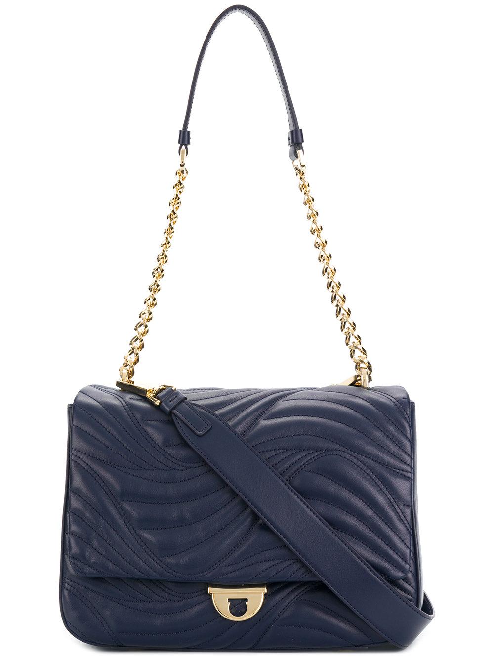 Salvatore Ferragamo Quilted Chain Strap Shoulder Bag ModeSens