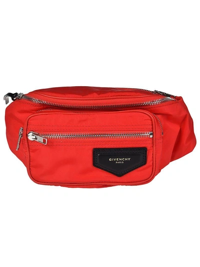 Givenchy Zipped Waist Bag In Red