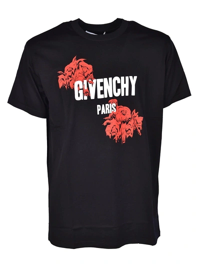 Givenchy Printed T-shirt In Black
