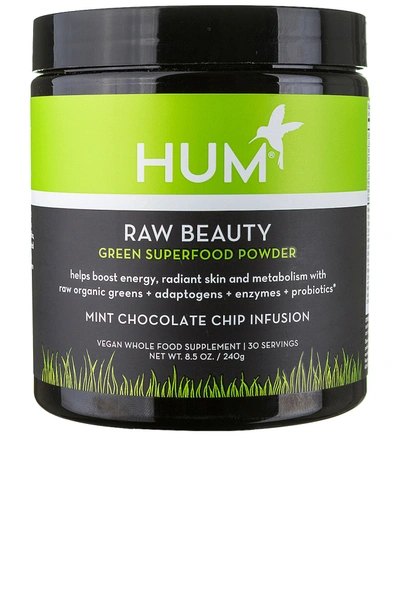 Hum Nutrition Raw Beauty To Go Green Superfood Powder Mint Chocolate Chip Infusion 8.5 oz In N,a