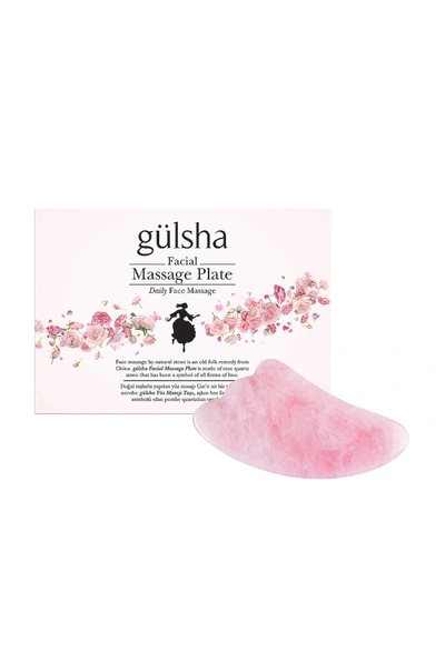 Gulsha Rose Quartz Facial Massage Plate In N,a