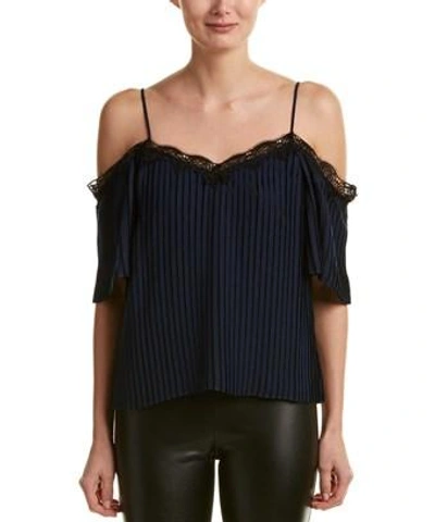 Alice And Olivia Fefe Top In Blue