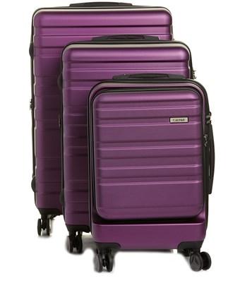 calpak purple luggage