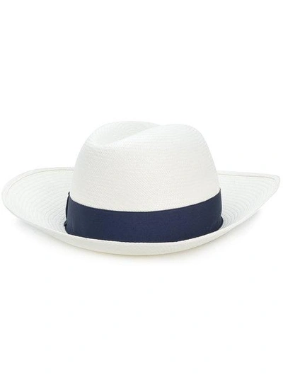 Borsalino Woven Ribbon Hat