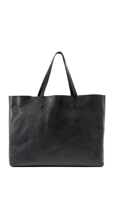 Madewell East / West Transport Tote In True Black