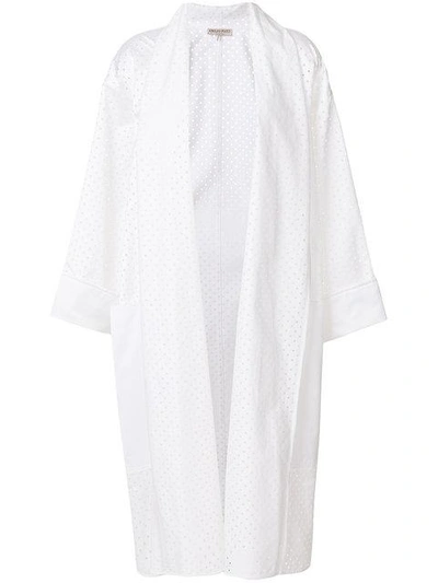 Pucci Eyelet-embellished Oversized Coat