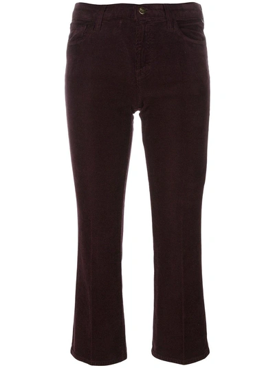 J Brand Cropped Flared Trousers