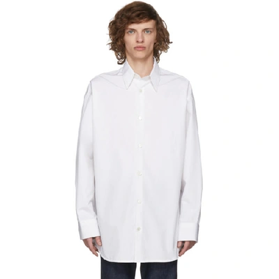 Calvin Klein 205w39nyc Dennis Hopper And Sandra Brant Oversized Shirt In White