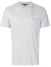 Michael Michael Kors Logo-embroidered T-shirt In Grey