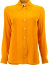 Gucci Pointed Collar Shirt In Orange