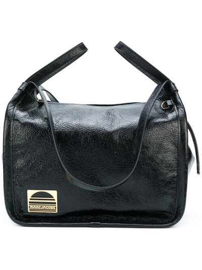 Marc Jacobs Leather Sport Tote - Black In Black/gold