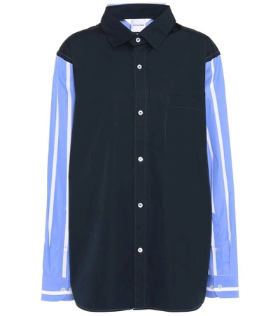 Vetements Cotton Reversible Shirt In Blue