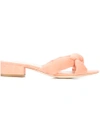 Loeffler Randall Elsie Knot Detail Mules In Pink