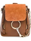 Chloé Mini 'faye' Rucksack In Brown