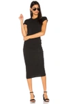 james perse classic skinny dress James Perse Classic Skinny Dress in Army Green