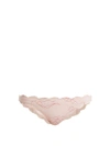 Marysia - Antibes Swimmer Print Scallop Edged Bikini Briefs - Womens - Pink Print