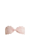 Marysia Antibes Scallop-edged Bandeau Bikini Top In Pink Print