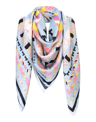 Marc Jacobs Square Scarves In Grey