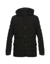 Moorer Down Jacket In Dark Brown